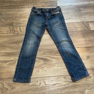 Gymboree skinny denim jeans with bow detailing